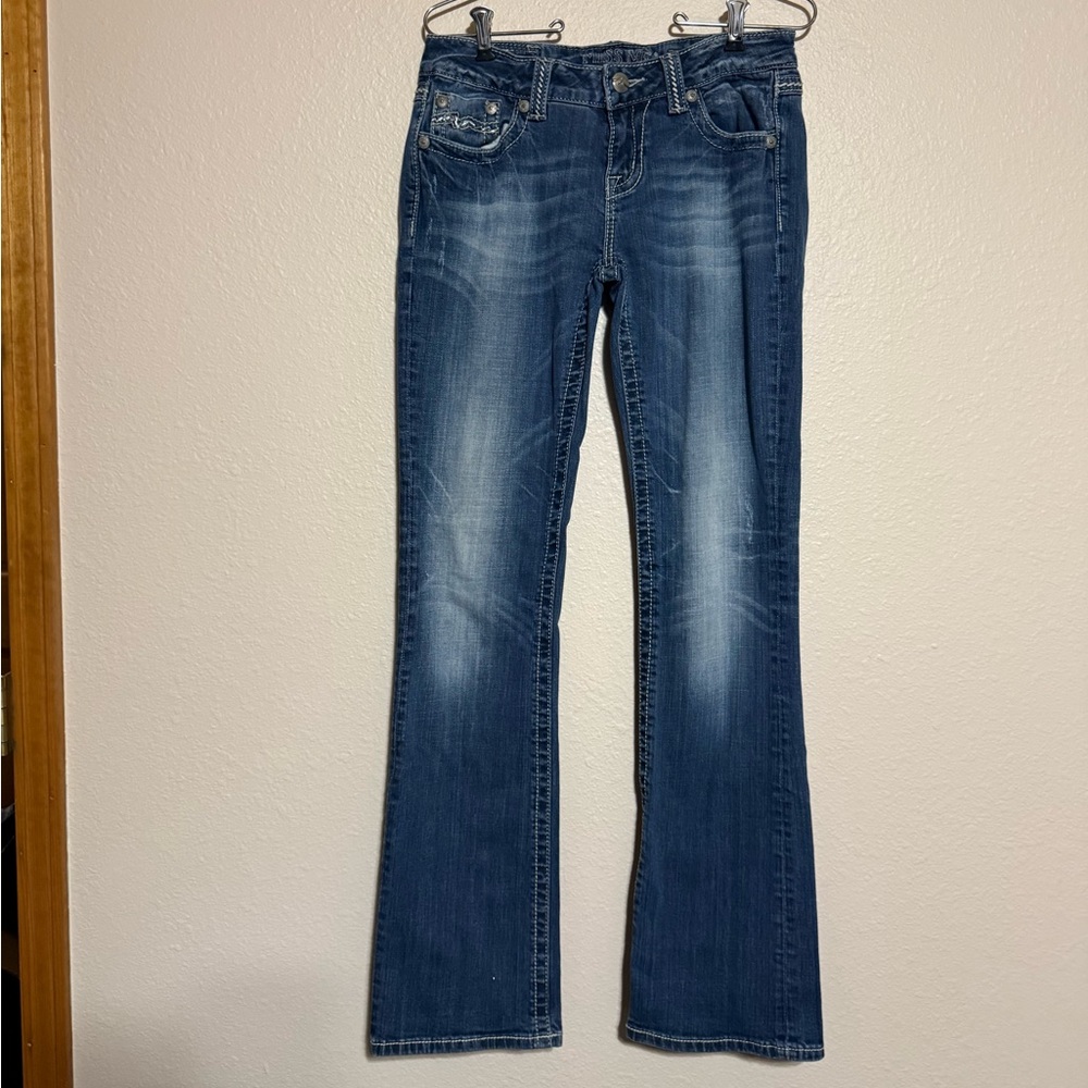 Miss Me Boot Cut‎ Jeans in Deep Blue